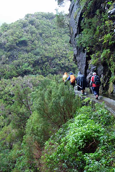 Tief unter uns fliesst der Ribeira Grande