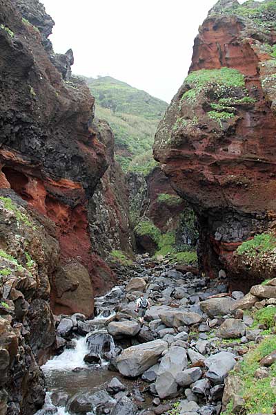 Schlucht des Ribeira do Tristão