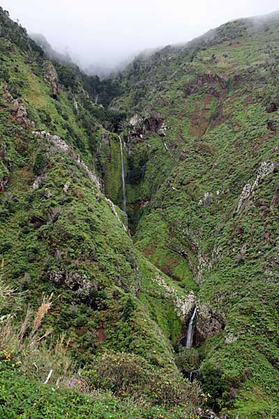 Wasserfälle des Ribeira do Tristão