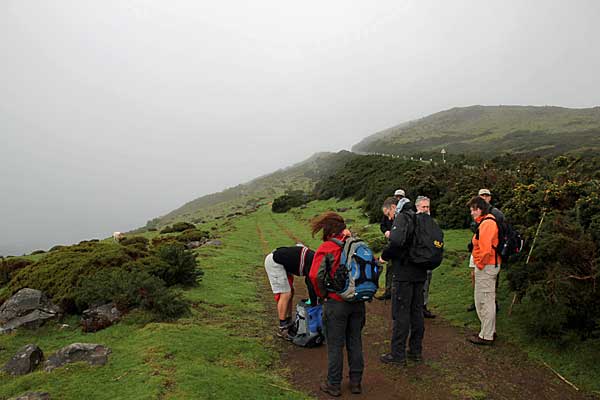 Beginn der Wanderung