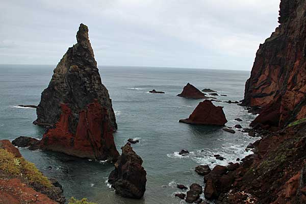 Felsnadeln an der Nordküste des Kaps