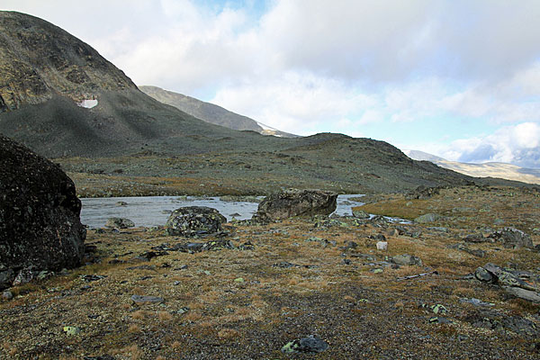 Zeltplatz am Leirtjønne am Rande der Skautflye-Ebene