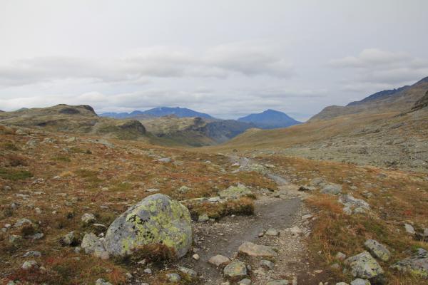Abstieg ins Veslådalen