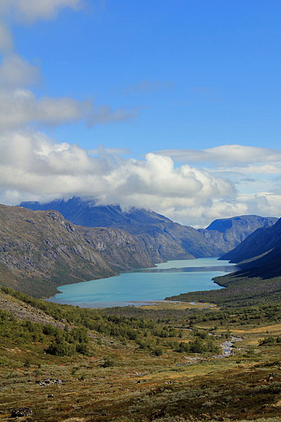 Gjende-See vom Veslådalen aus gesehen