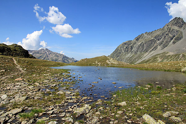 Bergsee am Pass da Fless