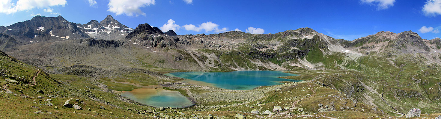Panorama zum Flüela Wisshorn und Gorigrad