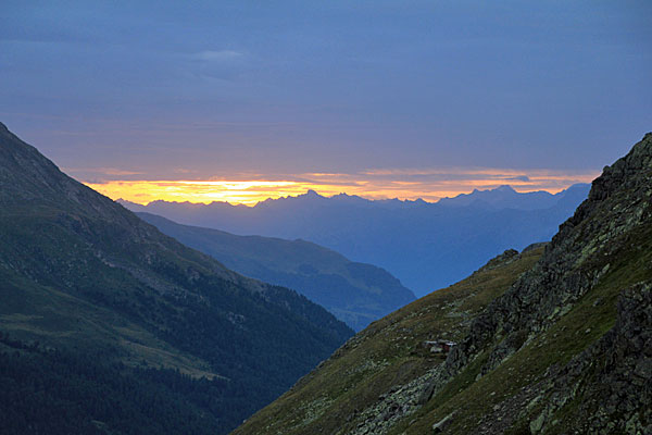 Blick bis zu den Ötztaler Alpen