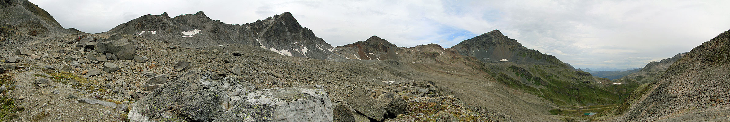 Panorama Fuorcla Radönt und Schwarzhorn
