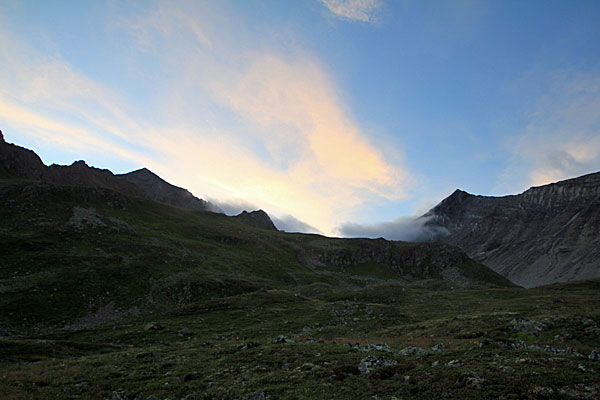 Wolkenschwaden am Fuorcla Pischa