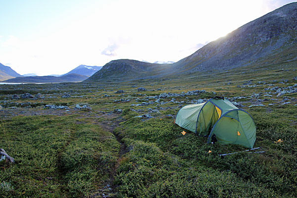 Zeltplatz am Lulep Niendojågåsj