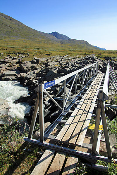 Sommerbrücke Smájlajjåhkå