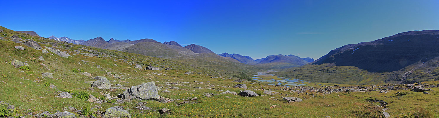 Blick ins obere Rapadalen