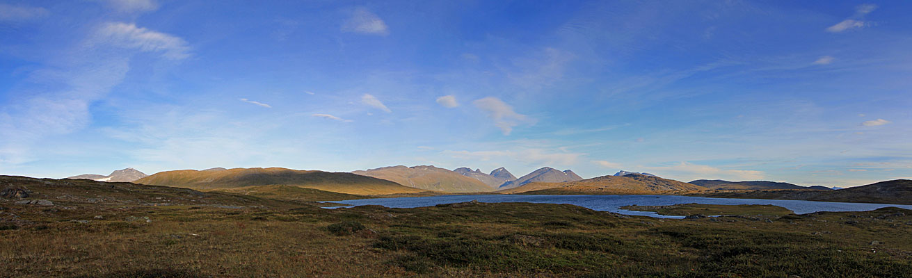 Blick Richtung Sarek-Berge