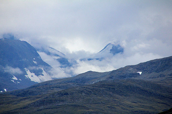 Blick zum Sulitelma-Massiv