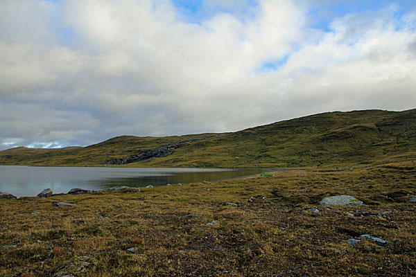 Zelt am Råvejávrre