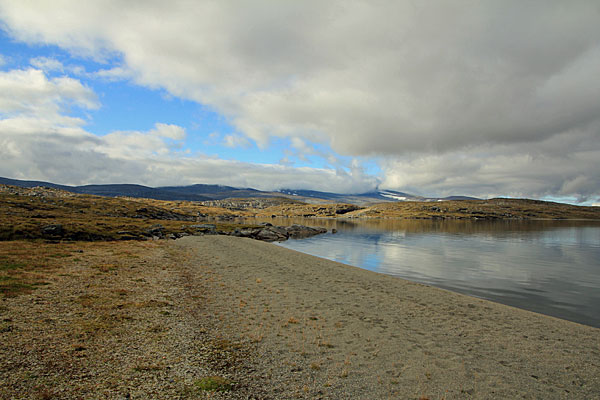 Strand am Råvejávrre
