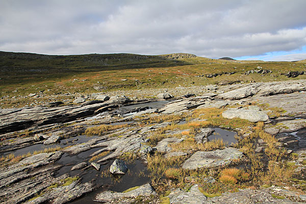 Felsen am Gállojåhkå