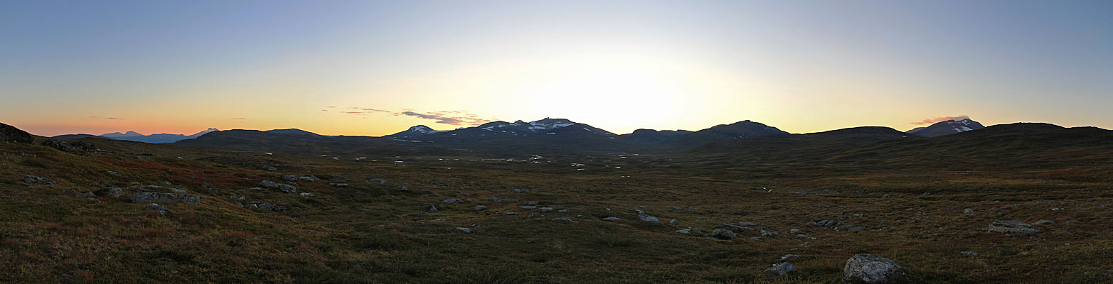 Abendstimmung am Sulitelma-Massiv 