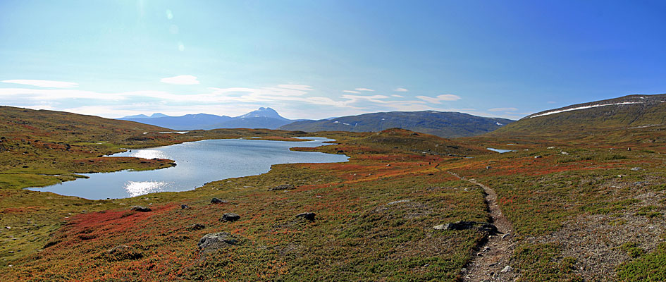 Abstieg zum Bieskehávrre