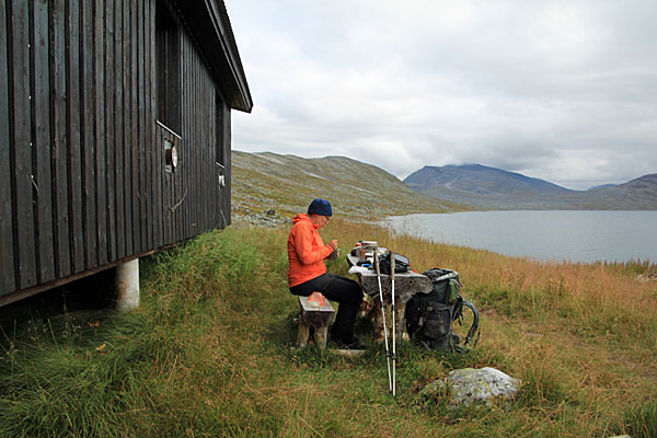 Pause an der Vájmokstugan