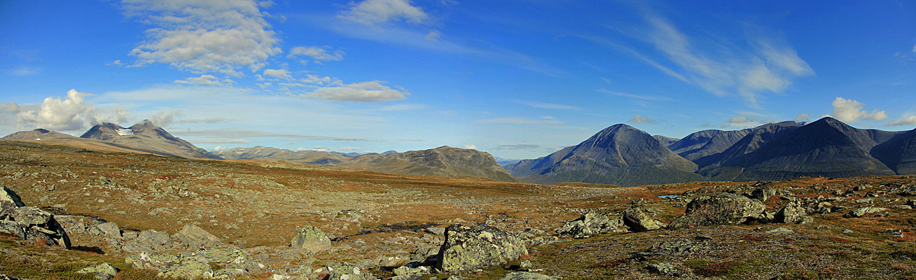 Blick zu Stájggá und Darregájsse