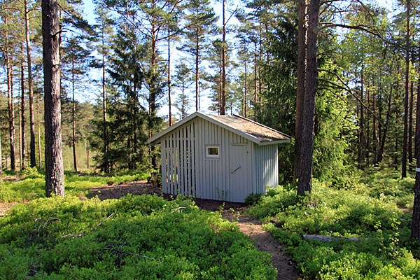 Vaktarekullen Holzschuppen