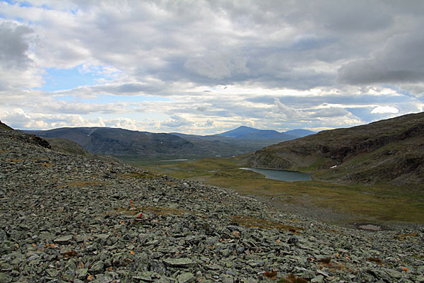 Blick zum See P839 und ins Deartavággi