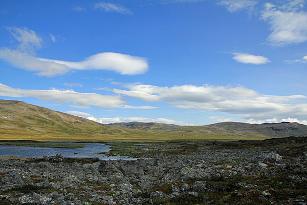 Blick zurück zur Dærtahytta