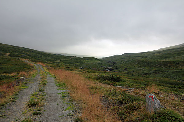 Fahrweg im Salvvasvággi