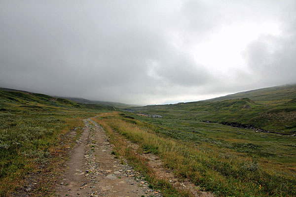 Fahrweg im Salvvasvággi