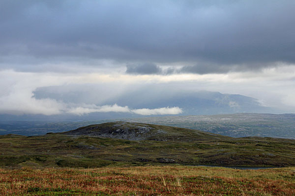 Blick zum Hochplateau Kuokkel