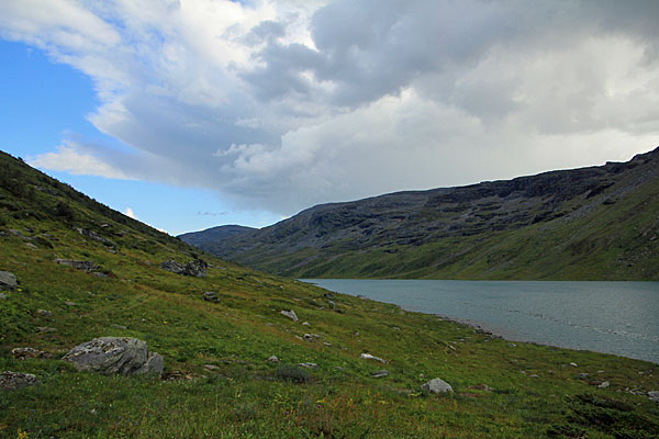 Zeltplatz am Baijmus Gorsajávri