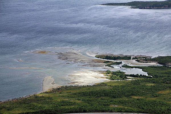 Sandbänke im Torneträsk