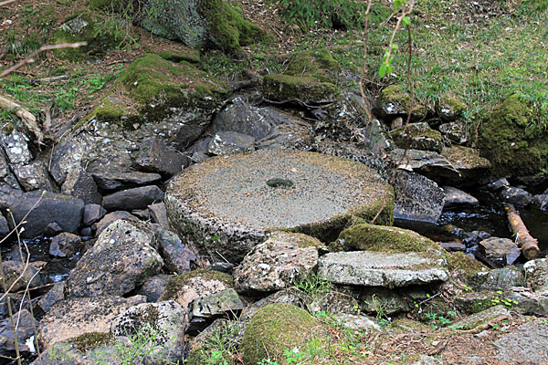 Mahlstein einer Mühle