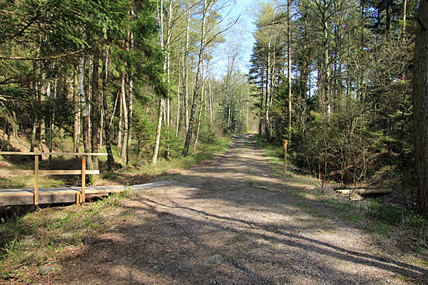 Fahrweg am Wandschutz