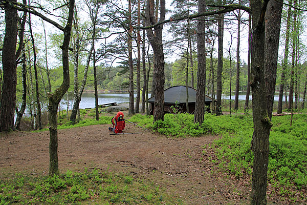 Am Windschutz Norra Barnsjön