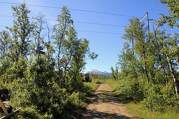 Materialweg in Abisko