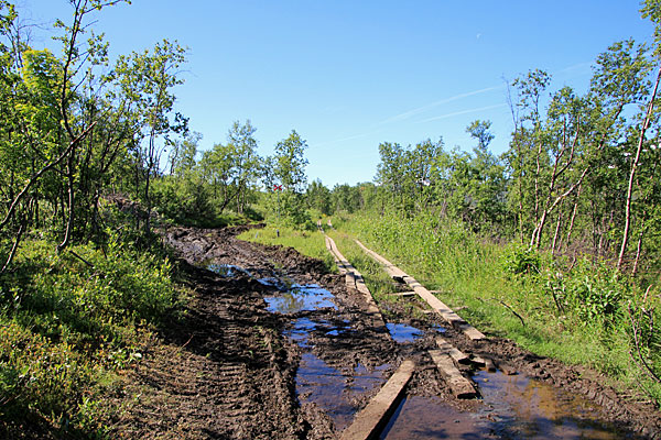 Auf dem alten Materialweg