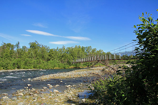 Hängebrücke Nissonjohka