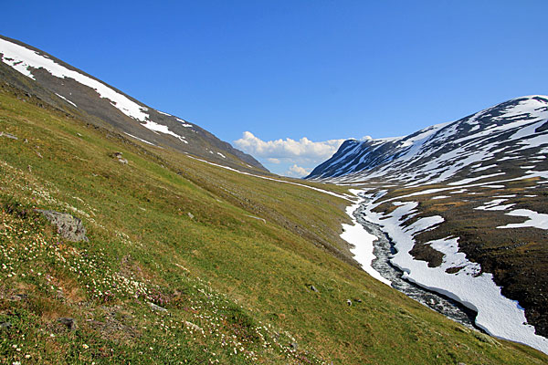 V-Schlucht am Šiellajohka