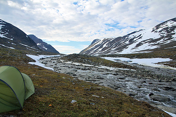 Zeltplatz am Šiellajohka