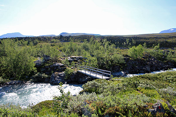 Holzbrücke über den Vierrojohka