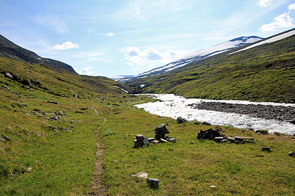 Zeltmöglichkeit am Vierrojohka