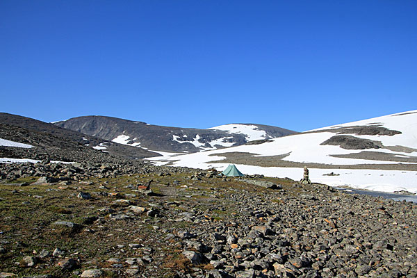 Aufstieg am Fluss vom Moarhmmáglaciären