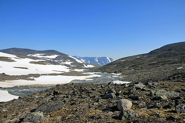 Blick zurück zur Mårmastugan 