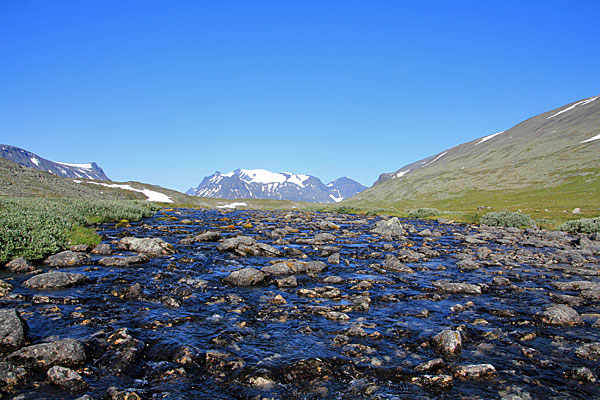 Seeabfluss des Vássaloamijávri