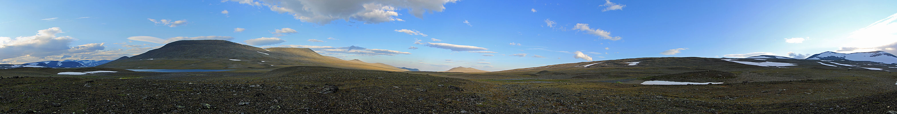 Abendstimmung auf der Čievrraláhku