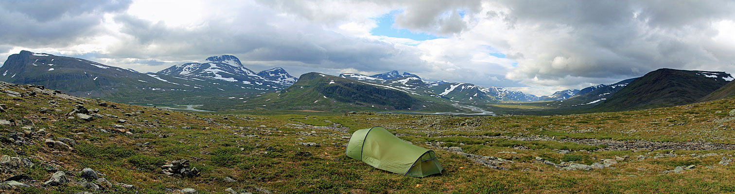 Zeltplatz im Tjäktjavagge