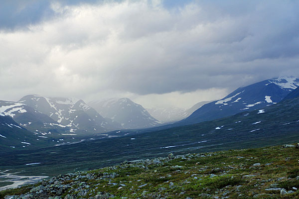 Regen im Tjäktjavagge