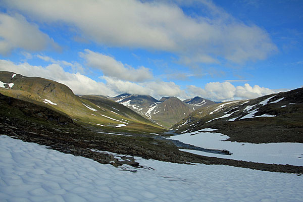Abstieg zum Tjäktjavagge